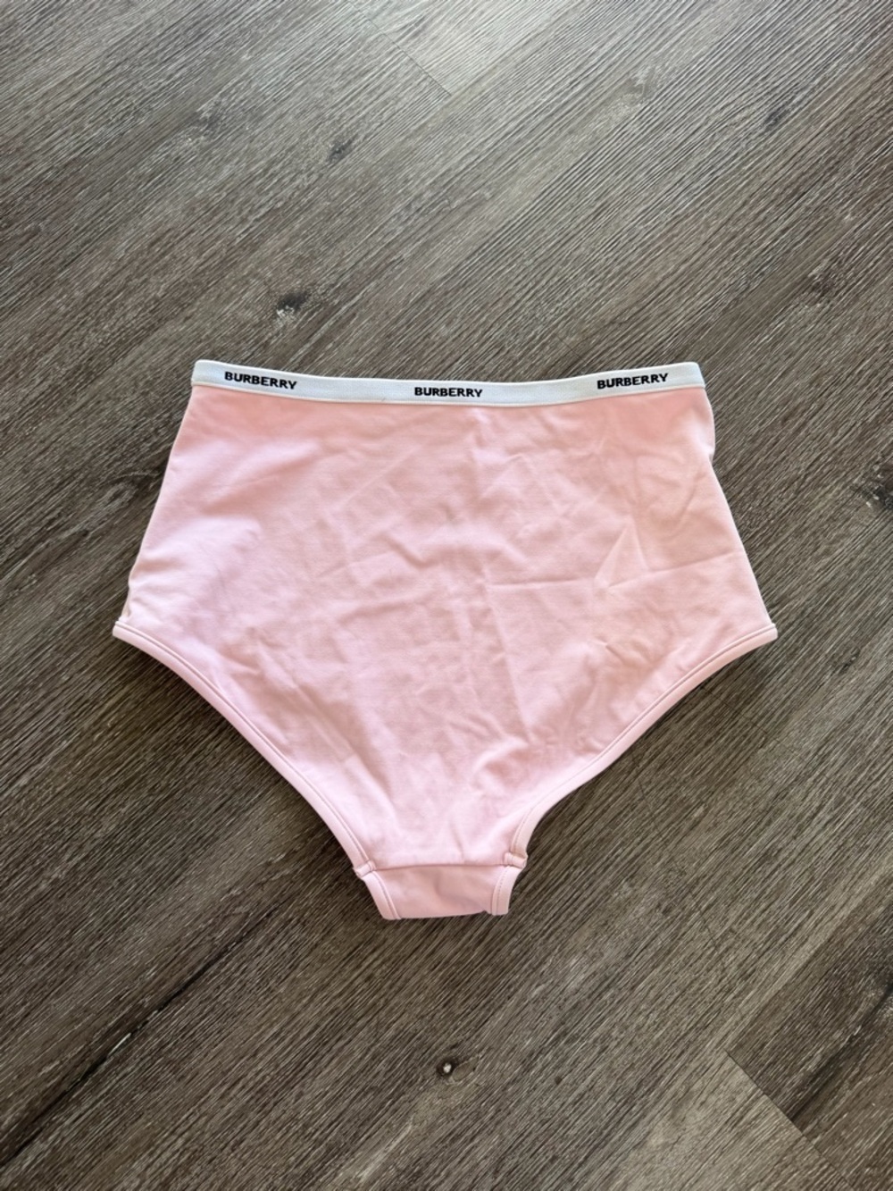 Burberry Light Pink High-Waist Girls' Briefs with Branded Waistband - Picture 8 of 8